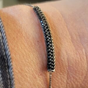 JTV 1.13 CTW round black Spinel bracelet